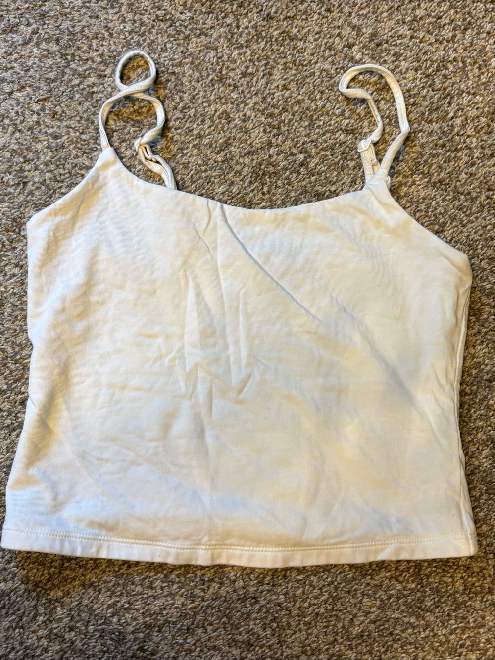 Old Navy White Adjustable Strap Cami
